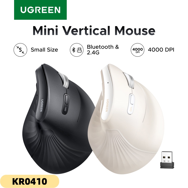 Ergonomic Mouse Vertical - UGREEN Dikey Fare Kablosuz Küçük Boyutlu