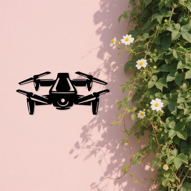 Tech Office Wall Art - 2D Düz Drone Demir Duvar Sanatı