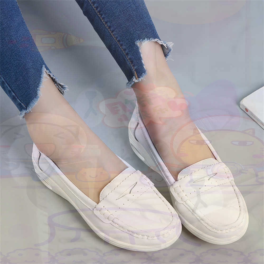 Office Tech Gift Ideas - Yumuşak Slip-on Bayan Büyük Boy Ayakkabı