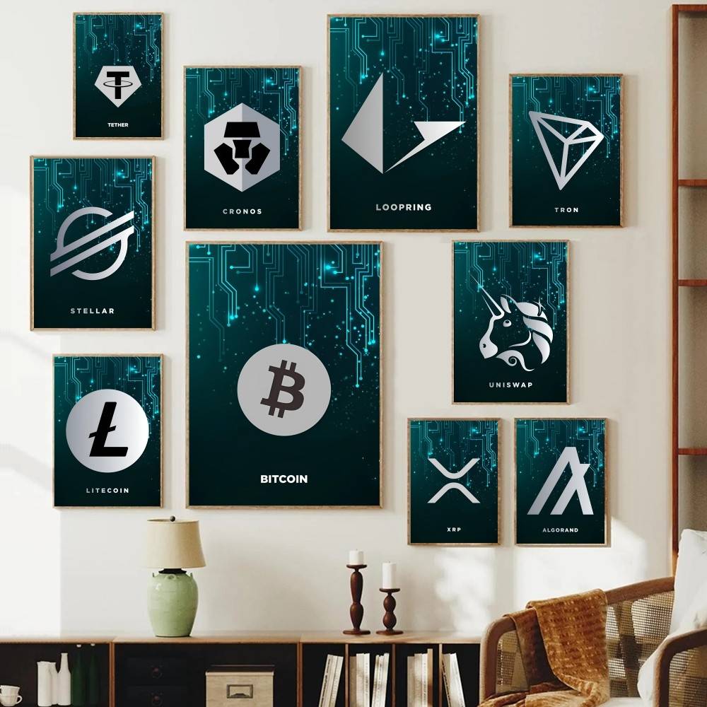 Teknoloji Devresi Kripto Sembo - Tech Office Wall Art incelemesi ve fiyatı