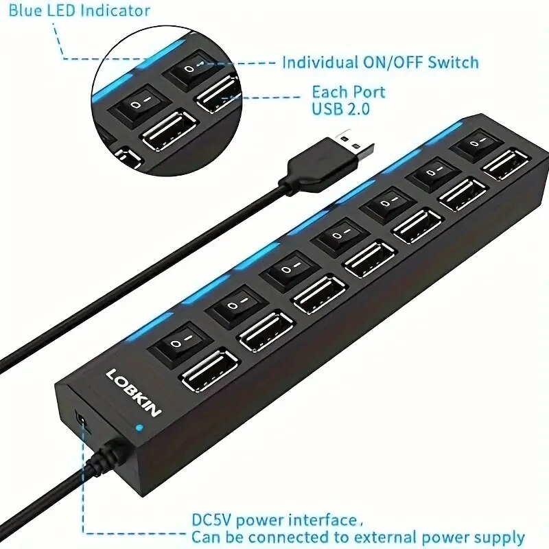 Yüksek Hızlı 4/7 Bağlantı Nokt - Multi Port Usb Hub incelemesi ve fiyatı
