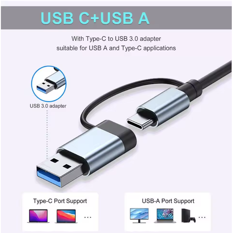 5/7/8 Portlu USB A C Hub Konsa - Multi Port Usb Hub incelemesi ve fiyatı