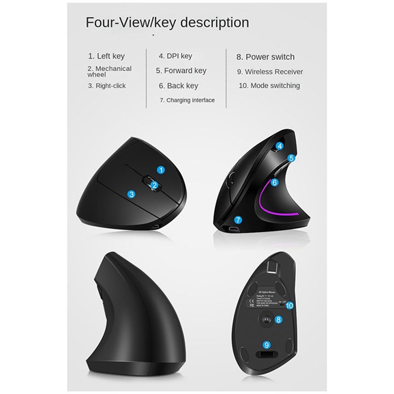 doyou Kablosuz 2.4G Dikey Dike - Ergonomic Mouse Vertical incelemesi ve fiyatı