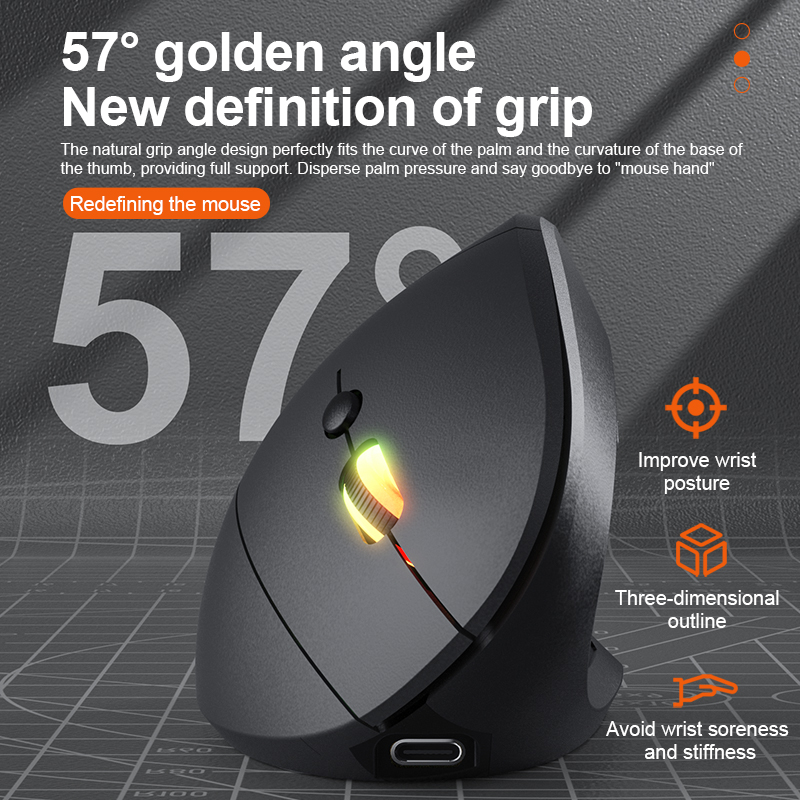 2.4GHz Bluetooth Kablosuz Mous - Ergonomic Mouse Vertical incelemesi ve fiyatı