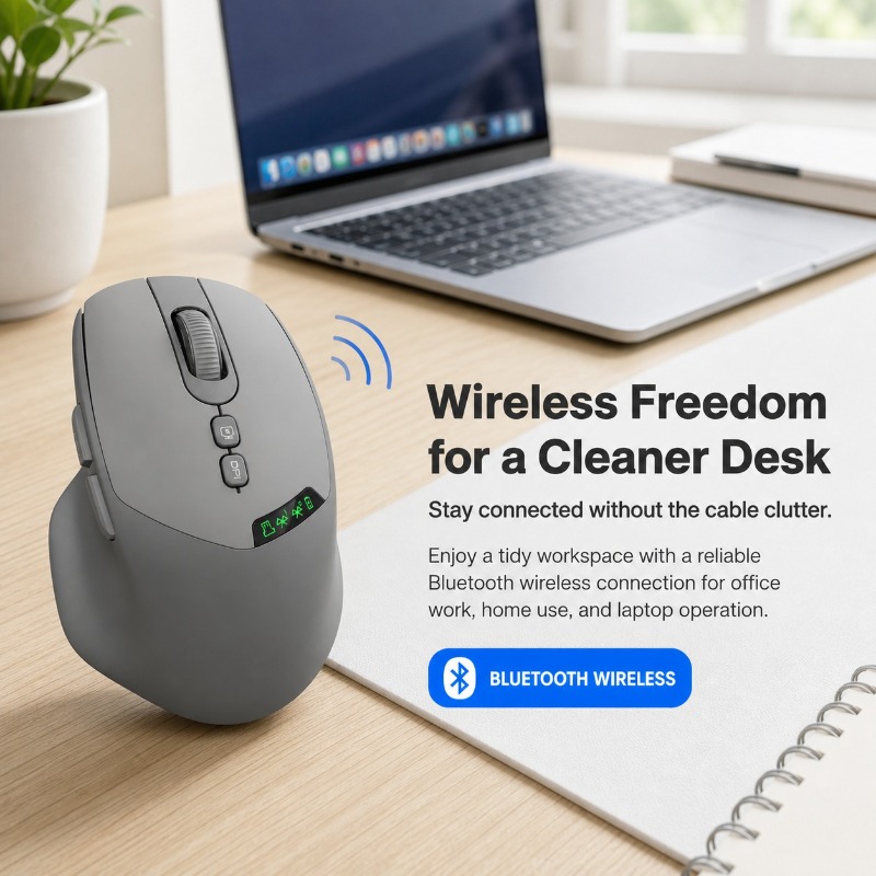 Çift Modlu Kablosuz Mouse Blue - Ergonomic Mouse Vertical incelemesi ve fiyatı