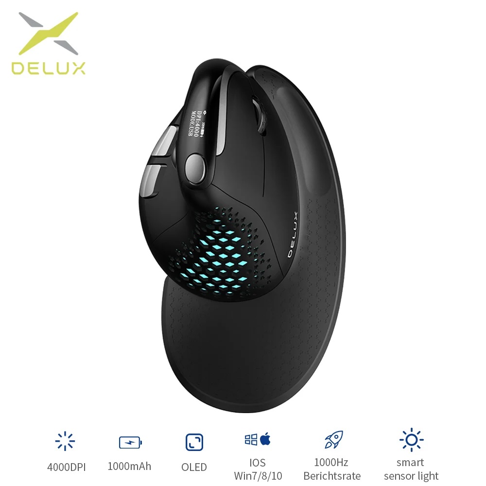 Deluxe M618XSD Arayıcı Ergonom - Ergonomic Mouse Vertical incelemesi ve fiyatı